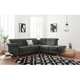 sit&more Ecksofa »Darwin L-Form« inklusive Federkern, wahlweise mit Kopfteilverstellung, Bettfunktion