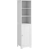 kleankin Badezimmerschrank 40 x 160 x 38 cm Weiß