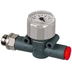 Manometer »lineonline«, Gewinde (Eingang), G 1/8", Schlauch -Ø 4 (Ausgang)