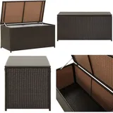 Vidaxl - Gartenbox Poly Rattan 100x50x50 cm Braun - Gartentruhe - Gartenbox - Outdoor Box - Lagerräumung - Wetterfest - Home & Living