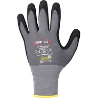 Stronghand Handschuh Optimate Nitril Gr.10 grau/schwarz EN 420/EN 388 PSA II OPTIFLEX