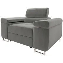 Mirjan24 Sessel Torezio Textil 134 x 90 x 102 cm Grau