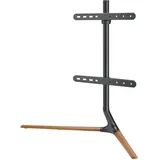 pro.tec Ystad TV-Standfuß 76,5x97x35cm Schwarz Aluminium/Holz/Kunststoff/Metall/Stahl