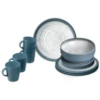 Brunner Tuscany Geschirr-Set 16-tlg. blau/bunt/grau
