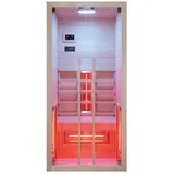 RORO Infrarotkabine »FREIBERG«, BxHxT: 90 x 90 x 190 cm, geeignet für 1 Person - beige