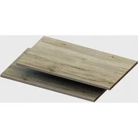 SchlafKONTOR Einlegeboden SCHLAFKONTOR "Perfekte Stauraum-Erweiterung für deinen Kleiderschrank", braun (eiche san remo), B:105cm H:2,2cm T:46,5cm, Holzwerkstoff, Einlegeböden, Einlegeboden, 2er Set, Breite: ca. 46,5 cm