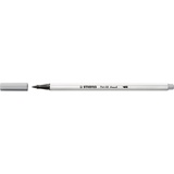 Stabilo Pen 68 brush Premium-Filzstift (Hellgrau, 1 x)