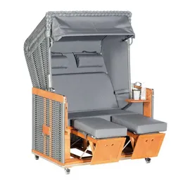 SonnenPartner Strandkorb Konsul 2-sitzer Halbliegemodell Onix/charcoal Mit Sonderausstattung - Sonnenpartner