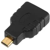 AISENS Micro HDMI Adapter HDMI A weiblich zu Micro HDMI D männlich 25 cm Schwarz