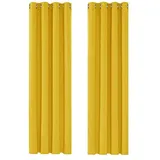 Deconovo Single Blackout Curtains Thermo-Verdunkelungsvorhänge für Schlafzimmer, Polyester, 140 x 260, 2