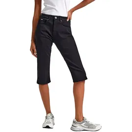 Pepe Jeans für Damen. PL801129U91 Bermuda Skinny Crop Hw schwarz (27), Lässig, Bio-Baumwolle