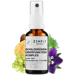 ZIMPLY NATURAL Schildrüsenüberfunktion Komplex 30 ml