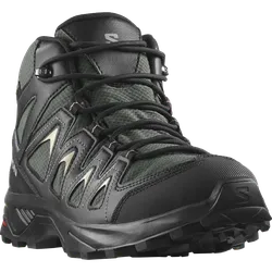 Wanderschuh SALOMON "X BRAZE MID GORE-TEX", Gr. 43, schwarz, Synthetik, sportlich, Schuhe, wasserdicht