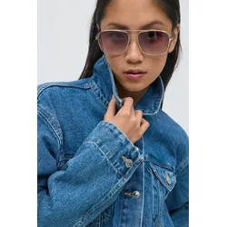 Gina Tricot - Metal aviator sunglasses - Sonnenbrillen - Beige - ONESIZE - Dame - Beige - ONESIZE