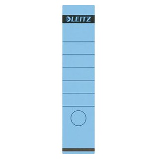 Leitz 10 LEITZ Ordneretiketten 1640 blau für 8,0 cm Rückenbreite