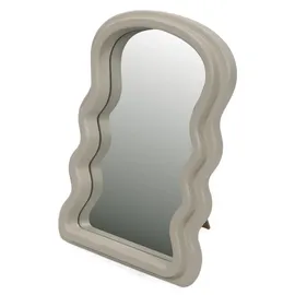 Home Styling Dekorativer Spiegel 18 x 26 cm Beige
