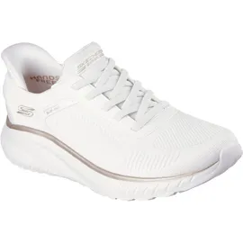 SKECHERS Bobs Squad Chaos Damen Weiß/Gold 39