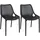 CLP Gartenstuhl Air 50 x 50 x 82 cm schwarz 2 St.