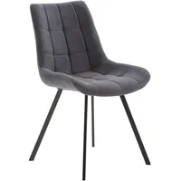 Livetastic Stuhl, Grau, Schwarz, Metall, Textil, eckig, 54x86x62 cm, Esszimmer, Stühle, Esszimmerstühle, Vierfußstühle