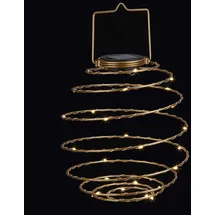 Dalux LED-Solar-Laterne Metall spritzwassergeschützt IP44 zum hängen 1 Stück gold