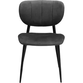 omg design Esszimmerstuhl Jona Stoff grau/schwarz