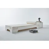 Müller SMALL LIVING Stapelbett »STAPELLIEGE Komfort (eine Liege)«, Komforthöhe 27.5 cm, ausgezeichnet mit dem German Design Award - 2019, weiß lackiert, - 82257836-0