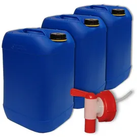 plasteo Wasserkanister 25 Liter blau
