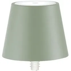 Poldina STOPPER Zafferano LED-Lampe wiederaufladbar und tragbar Salbeifarbe mit Akku bis zu 12 Stunden