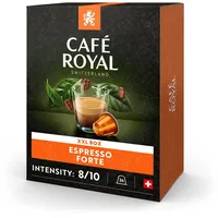 Café Royal Espresso Forte 36 Kapseln für Nespresso Kaffee Maschine - 8/10 Intensität - UTZ-zertifiziert Kaffeekapseln aus Aluminium
