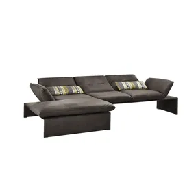 KOINOR Eckcouch Leder 3-Sitzer Braun