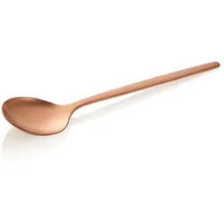 12x Suppenlöffel ALEX BRONZE, mit bronze, matte PVD Beschichtung, 18 cm, Chromnickelstahl 18/10