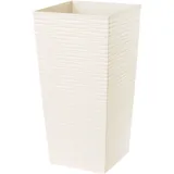 KADAX Blumentopf, mit Einlage, aus Kunststoff, Pflanzkübel, 40 cm, Creme