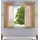 Gardinenbox 2er-Pack Gardinen Transparent Vorhang Set Wohnzimmer Voile Schlaufenschal mit Bleibandabschluß HxB 175x140 cm Sand,