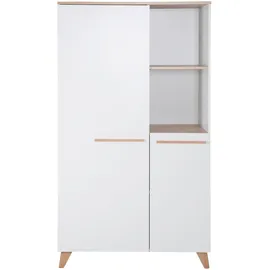 roba Kinderkleiderschrank Leon 100 x 180 x 52 cm Eiche weiß