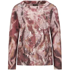 GOLDNER Langarm Print-Shirt U-Boot-Ausschnitt in bunt / gemustert), | Gr.: 48