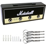 Abiemuce Marshall Schlüsselbrett, Marshall Schlüsselhalter, Marshall Key Holder, Marshall Schlüsselbrett Schlüsselhalter Wandmontage mit 4 Gitarrenstecker, für Schlüssel Haus Befestigung