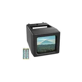 DigitPro 35mm Diabetrachter für alte Dias, Dia-Betrachter 2X Vergrößerung LED beleuchteter Diaprojektor für 35mm Dias, AA Batterie betrieben (2 AA Batterien enthalten)