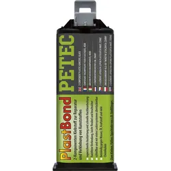 PETEC PlastBond (50 ml) Kunststoff-Klebstoff,Klebstoff, Kunststoffreparatur,Universalklebstoff schwarz  98350