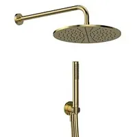 Ideal Standard Idealrain Armaturenpaket BD825A2 Unterputz-Wandanschluss, Stabhandbrause, brushed gold