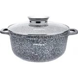 Klausberg Marmorbeschichteter Kochtopf 24 cm rund