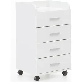 FineBuy Rollcontainer 40 x 33 x 70,5 cm Weiß