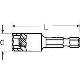Stahlwille 2801n/10 Steckschlüsseleinsatz 10mm 1/4 Pact-steckschluesseleinsatz 1/4" Aussensechskant