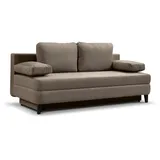xonox xonox.home Schlafsofa, 2,5 Sitzer aus Cord in braun-beige inkl. Zierkissen 200x91x100cm beige|braun