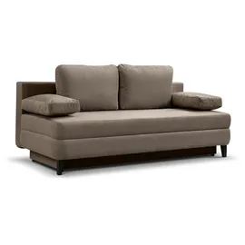xonox xonox.home Schlafsofa, 2,5 Sitzer aus Cord in braun-beige inkl. Zierkissen 200x91x100cm beige|braun
