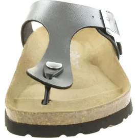 ROHDE Zehentrenner Pantolette Metallic-Optik Alba 5600, Grau | Gr.: 38