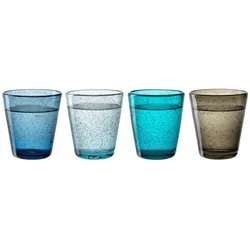 Leonardo BURANO Trinkglas-Set 4-teilig 330 ml kalte Farben