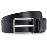 Boss Leder Gürtel Erman-L Sz35 Leather Belt W100 Black schwarz - Schwarz