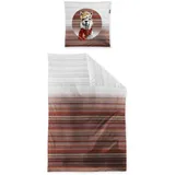 IRISETTE Zobel 8556 rot Biber 140 x 200 cm + 70 x 90 cm