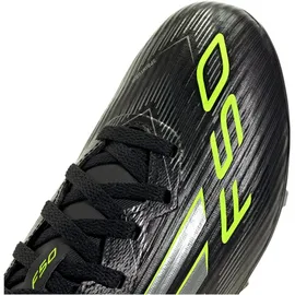 adidas F50 League FG/MG Kinder Core Black/Iron Metallic/Lucid Lemon 28