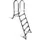 Weinmann Hochbeckenleiter V2A Classic silber 1,50 m